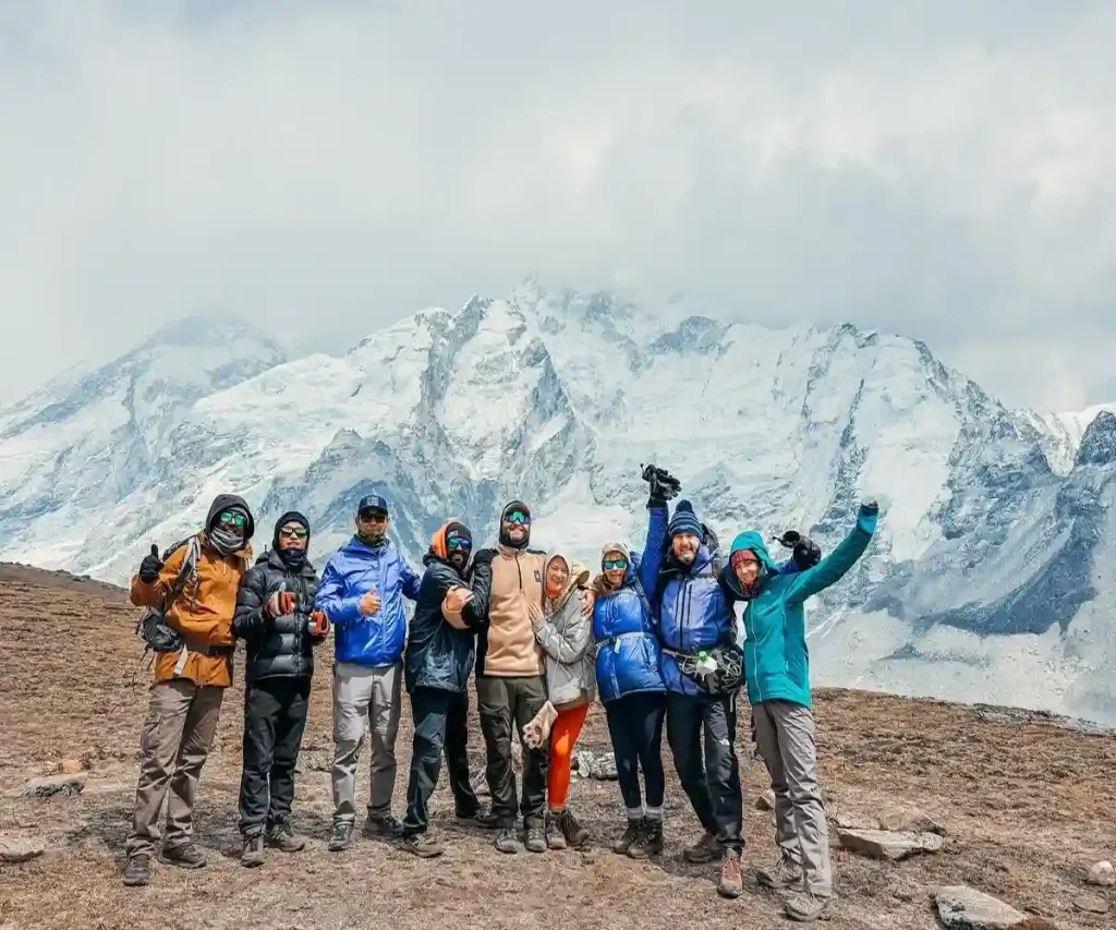 Highland Expeditions trekking group at Kala Patthar above Everest Base Camp