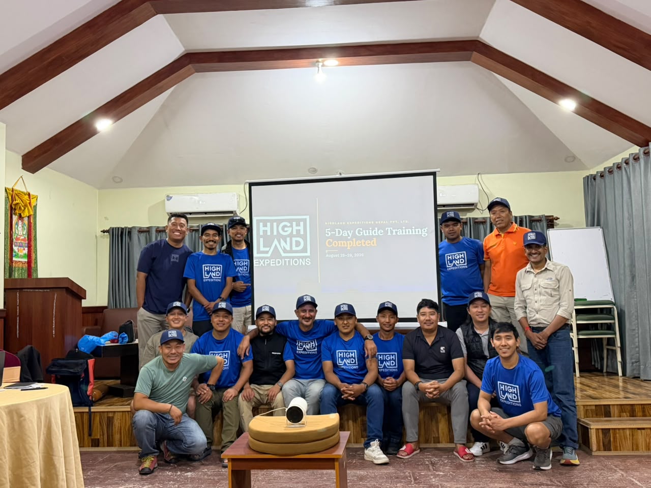 Highland Expeditions guides after completing the 5-Day Guide Training, August 2026